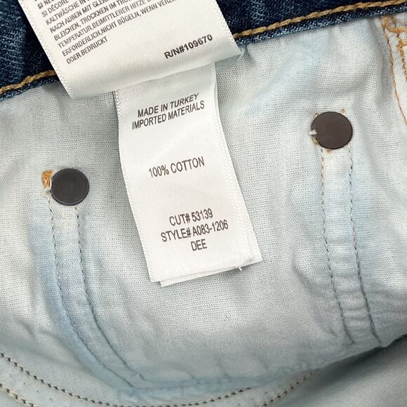 AGOLDE Dee Denim Shorts Women’s Size 27 Precision Distressed High Rise Raw Hem - Picture 4 of 5